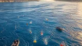 Cinque nuotatori completano la traversata dello Stretto di Messina: circa 4 km affrontati