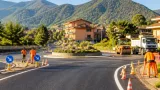 Completata in tempi rapidi la riasfaltatura della rotonda di Piazza Vittorio Veneto a Occhieppo Superiore