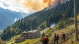Incendi in Alto Piemonte: focolaio a Calasca Castiglione e Valsessera, protezione civile in allerta