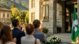 Saluto a Chiavenna per il dirigente Massimo Minnai, guida dell'istituto Crotto Caurga