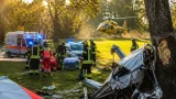 Ultraleggero si schianta nel parco di una villa: passeggero gravissimo trasferito a Treviso