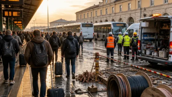 Furto di cavi sospende treni sulla direttrice Roma–Pisa: disagi per i pendolari di Pisa