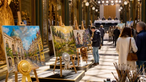 Oristano: successo per l’estemporanea di pittura al 30° del Centro Porta Nuova