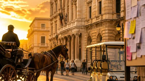 Palermo: stop alle carrozze a cavalli, il Consiglio avvia la svolta verso i veicoli elettrici