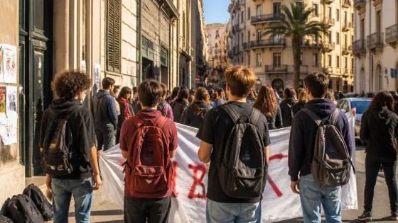 Palermo, studenti in piazza: presidi e cortei davanti a diversi istituti