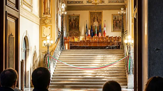 Rieti, riaperti atrio, scalone e Sala Consiliare del Palazzo Comunale dopo il restauro