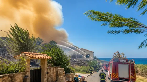 Scirocco e fiamme: giornata di emergenza per i Vigili del Fuoco nella provincia di Crotone