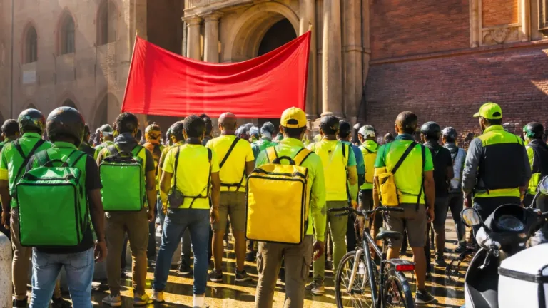 A Bologna la protesta dei rider: la Cgil chiede tutele per chi non può lavorare col caldo