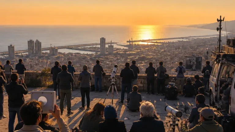 A Genova lo spettacolo dell'eclissi: afflusso sulle alture e da Terrazza Colombo