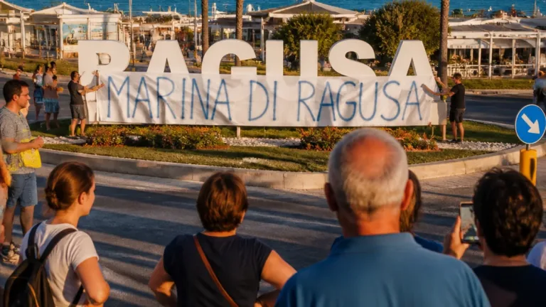 A Marina di Ragusa protesta dei residenti: contestata la segnaletica d’ingresso