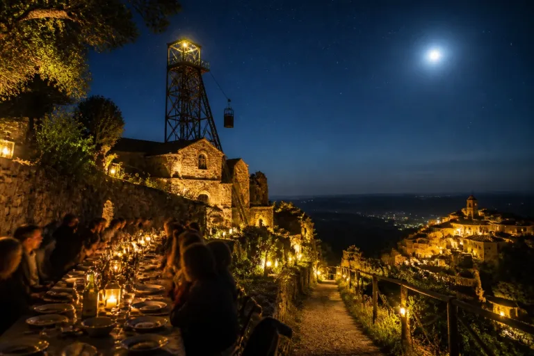 A Montecatini Val di Cecina tornano le visite notturne e le cene nella Miniera al Chiar di Luna