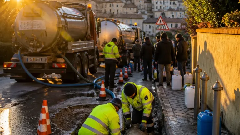 A Pesaro l'acqua torna nella maggior parte delle case, restano senza approvvigionamento le zone alte