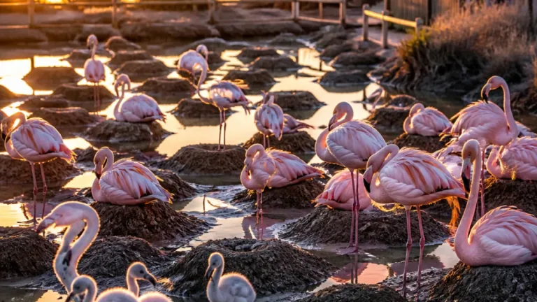 A Trapani la prima nidificazione storica dei fenicotteri rosa alle Saline