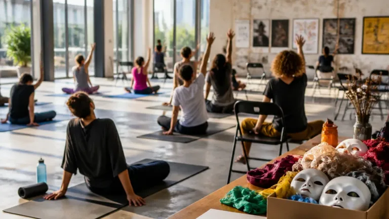 Ad Andria il laboratorio «Tra respiro e scena»: yoga, teatro e memoria nel cuore dell'ex mercato
