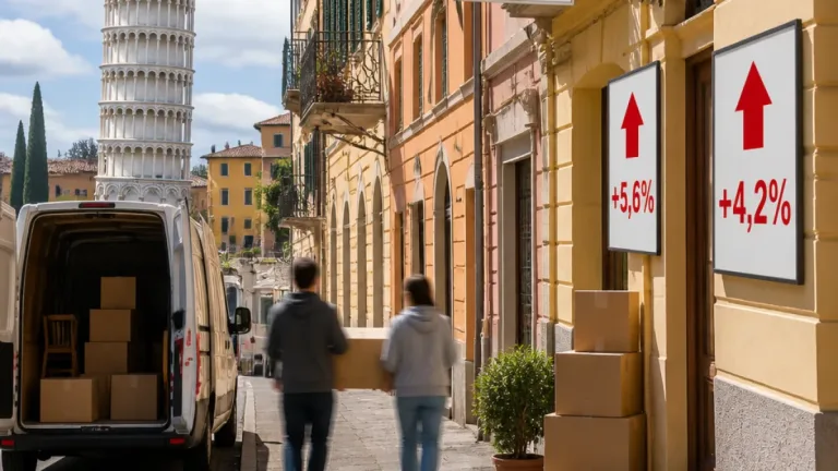 Affitti a Pisa in crescita: rincari a doppia cifra percentuale nella provincia