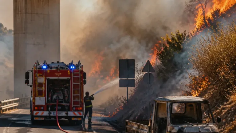 Agrigento, caldo a 43 gradi e vento: incendi in città, disagi su SS115 e SS640