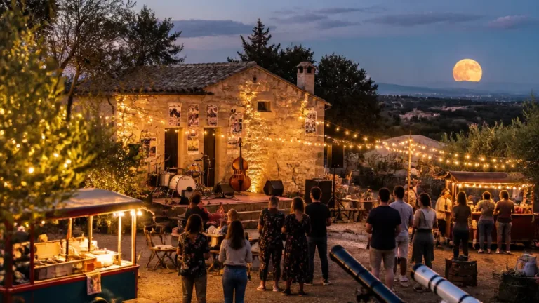 Al Casale di Pacciano serata sotto le stelle: musica anni '60-'70, osservazione della Luna e street food