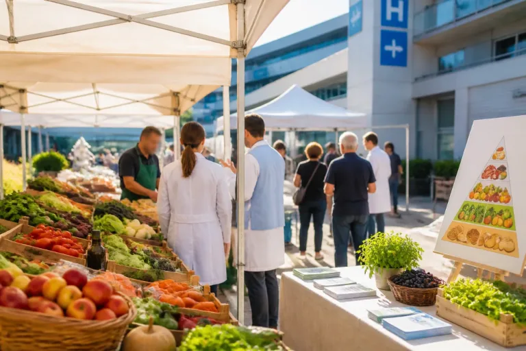 Al Mazzini di Teramo un mercato agricolo per promuovere prevenzione e dieta di qualità