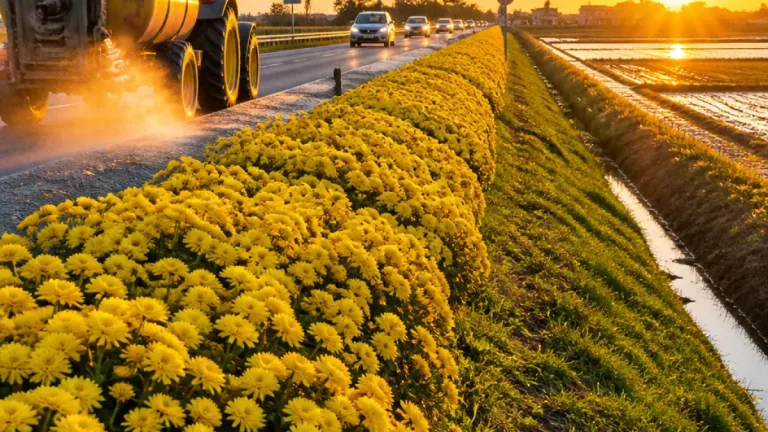 Alessandria: barriera naturale di crisantemi per difendere la città dalle zanzare migratorie