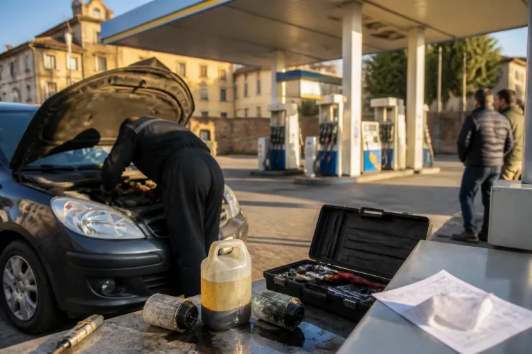 Allarme carburante: gasolio contaminato danneggia almeno un'auto a Treviso, riparazioni fino a 4.500 euro