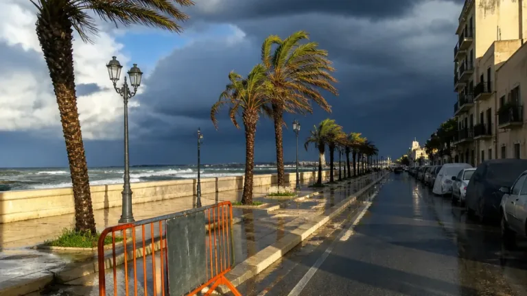 Allerta gialla per temporali e vento: protezione civile avverte la provincia di Brindisi