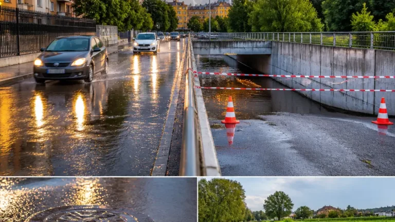 Allerta gialla per temporali in provincia di Parma: rischio allagamenti e criticità nei centri urbani