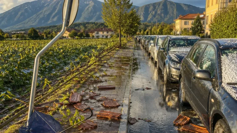 Allerta meteo: temporali intensi con grandine fino a 5-8 cm e raffiche oltre 80 km/h