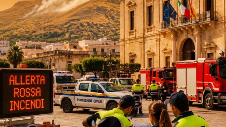 Allerta rossa incendi: protezione civile lancia appello e raccomandazioni per la provincia di Trapani