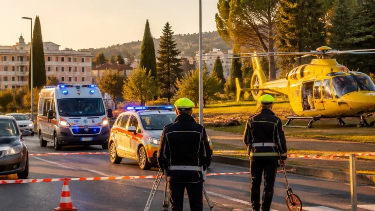 Arezzo, 29enne investita in via Nenni: elisoccorso Pegaso e rilievi della Municipale