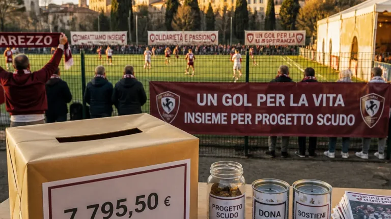 Arezzo, quasi 7.800 euro raccolti per il Calcit grazie alla Fossa Arezzo 1991