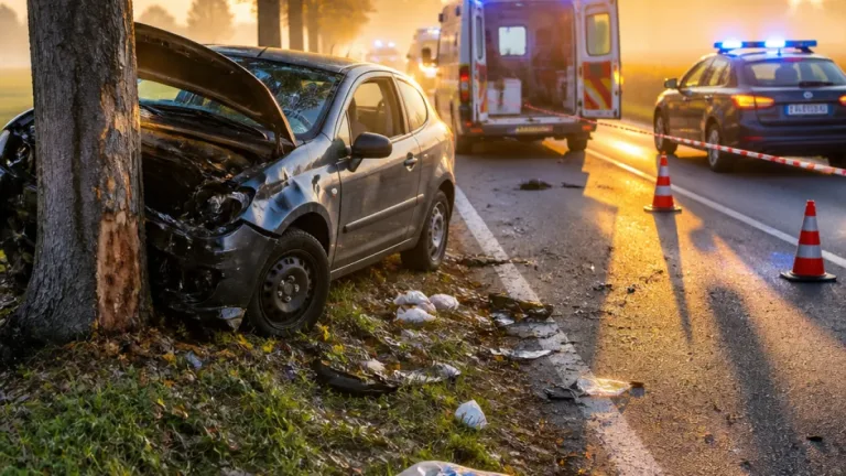Auto contro un albero sulla Paullese: 26enne denunciato per alcol e stupefacenti