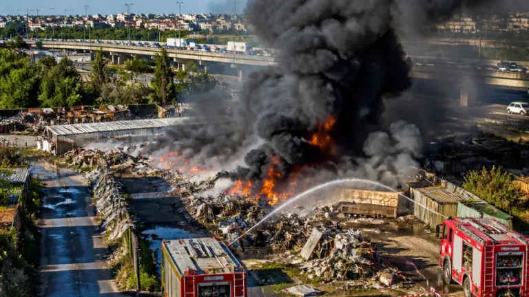 Bari, maxi rogo al campo rom di Japigia: fumo su più quartieri e traffico in tangenziale