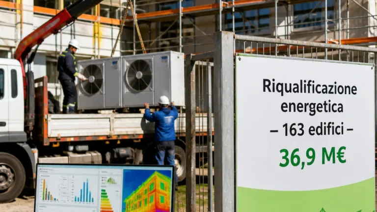 Bergamo avvia il rush finale per l’efficientamento di 163 edifici: investiti oltre 36 milioni