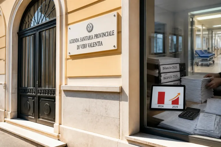 Bilancio Asp Vibo: perdita di 8,28 milioni e segnali di miglioramento rispetto al 2024