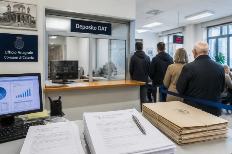 Biotestamento, Catania terza in Sicilia: una DAT ogni 196 abitanti