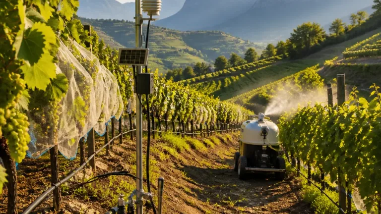 Bolzano, studi Unibz: strategie pratiche per difendere la viticoltura di montagna dal caldo