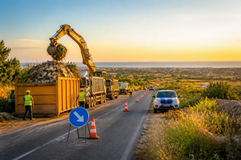 Bonifica sulla SP 26 a Noto: eliminata una discarica abusiva in contrada Benuini