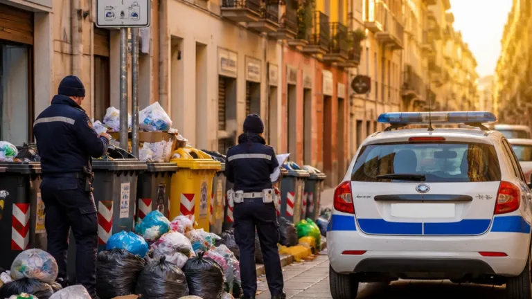 Cagliari intensifica i controlli sui rifiuti: multe fino a 1.000 euro e 351 sanzioni nei sei mesi