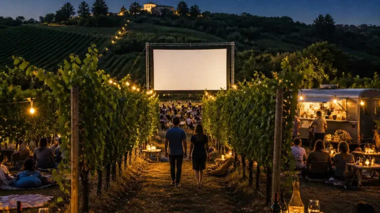 Cinema tra i filari: a Cocconato il 25 luglio serata con proiezione e degustazioni