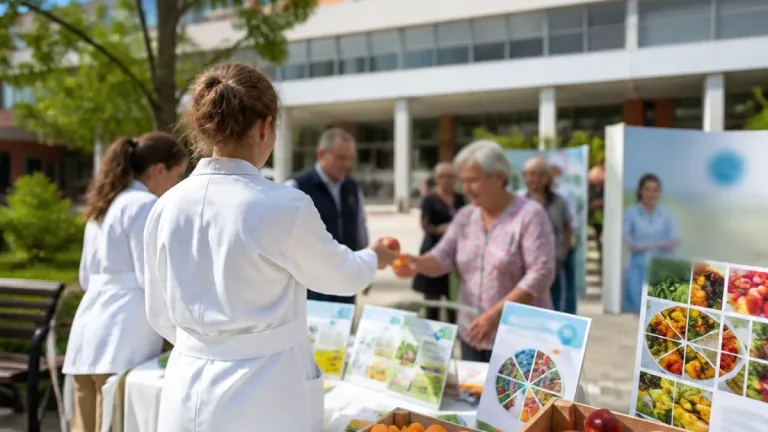 Coldiretti porta pesche e prevenzione al Morgagni-Pierantoni: salute e filiera locale in ospedale