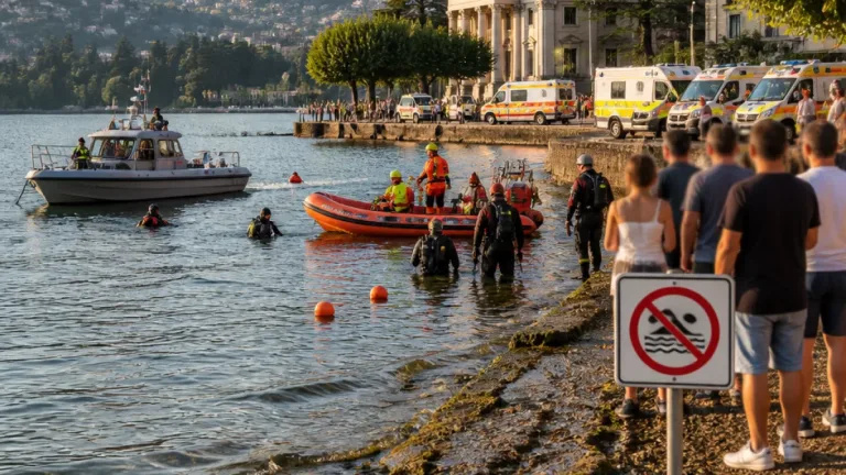 Como, bimba di 9 anni scompare nelle acque davanti al Tempio Voltiano: ricerche in corso