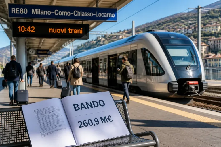 Como, oltre 260 milioni per nuovi treni sulla RE80: che cosa cambia per i pendolari