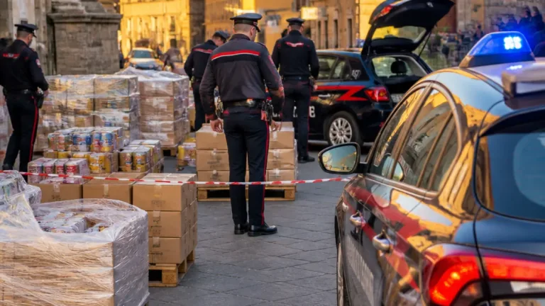 Controlli dei carabinieri a Viterbo: una tonnellata di alimento sequestrata e un giovane arrestato per evasione