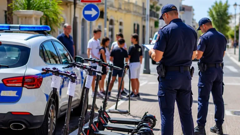 Controlli sui monopattini nel Metapontino: otto sanzioni e quattro minorenni riaffidati ai genitori