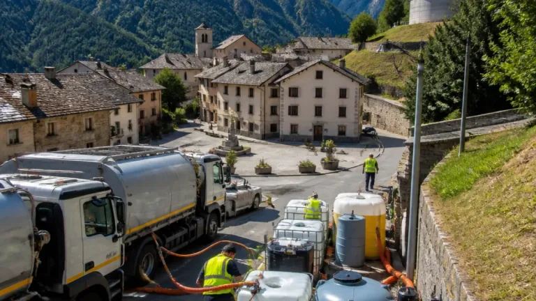 Crisi idrica a Crana: arrivano autobotti e personale di Acqua Novara Vco per ripristinare il servizio
