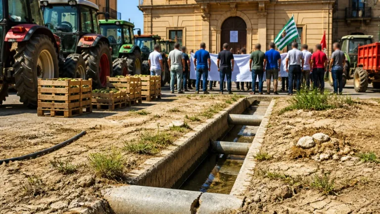 Crisi idrica a Naro, la Cgil appoggia la protesta degli agricoltori: chiesto intervento strutturale