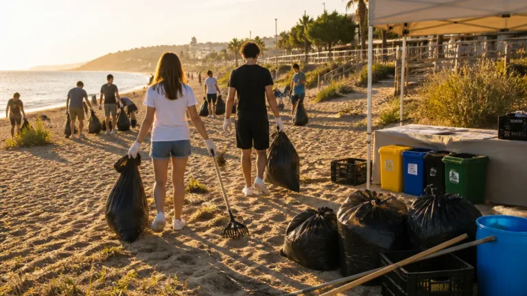 Crotone, giovani e associazioni ripuliscono il litorale di Casarossa: un mattino per la costa