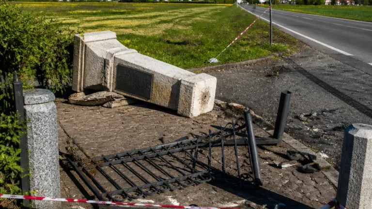 Cuneo, abbattuto il cippo di Duccio Galimberti sulla provinciale: caccia al responsabile