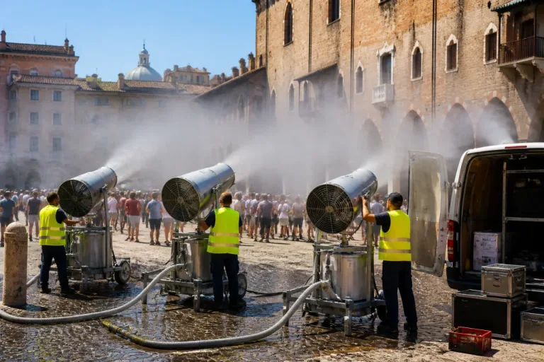 Da Mantova a Roma: i cannoni anticaldo made in Mantova al servizio dei cittadini