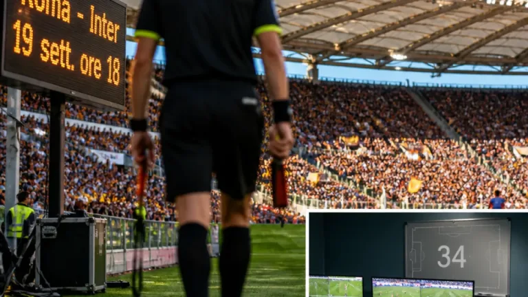 Designazione Serie A: Massa arbitra Roma-Inter, attesa per il match all’Olimpico